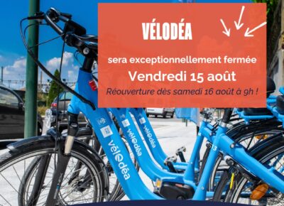 Fermeture du 15 août - Vélodéa