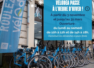 Changement Horaire Ouverture - Vélodéa