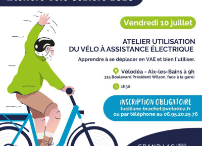Atelier Utilisation VAE Atelier Vélo Senior 10 Juillet 2026